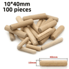 SET 100 TARUGOS RANURADO 6X40MM - 8X40MM - 10X40MM - (COD:100538 - 100539 - 100537)