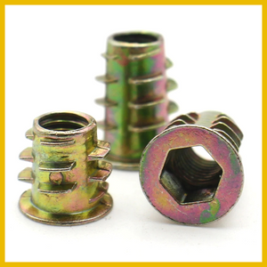 TUERCAS DE INSERCIÓN ROSCADAS 15MM – M6, M8 y M10 - (COD:100567 - 100569 - 100565)