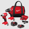 COMBO TALADRO + ATORNILLADOR Milwaukee 3693-22CX - COD:100684