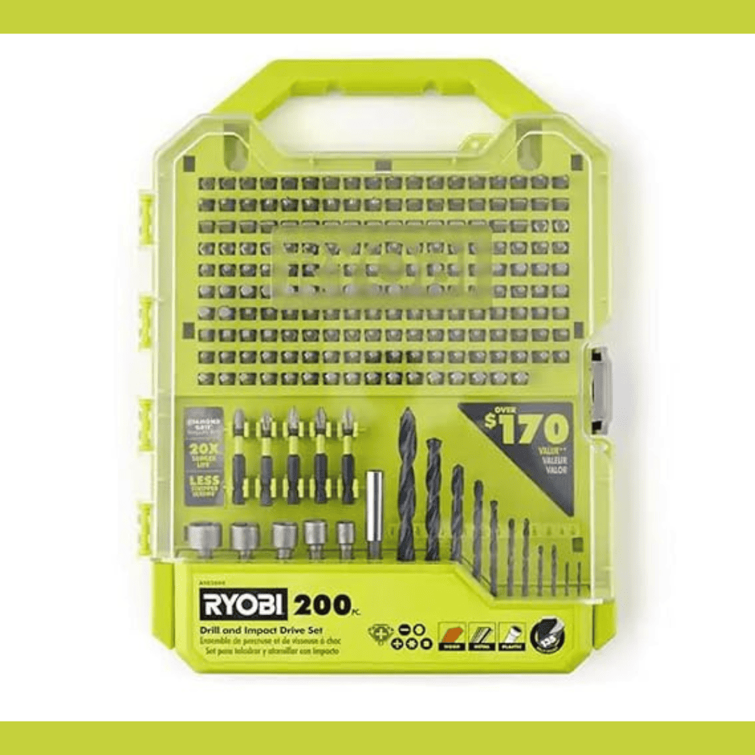 RYOBI JUEGO DE 200 PCS A982004 - COD:100304
