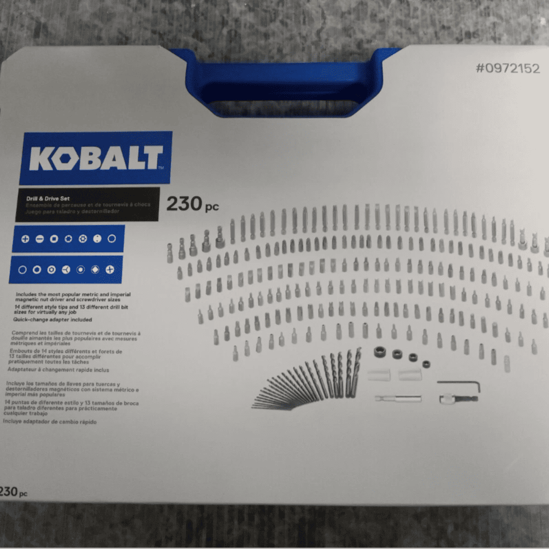 KOBALT JUEGO DE 230 PCS 0972152 - COD:100305