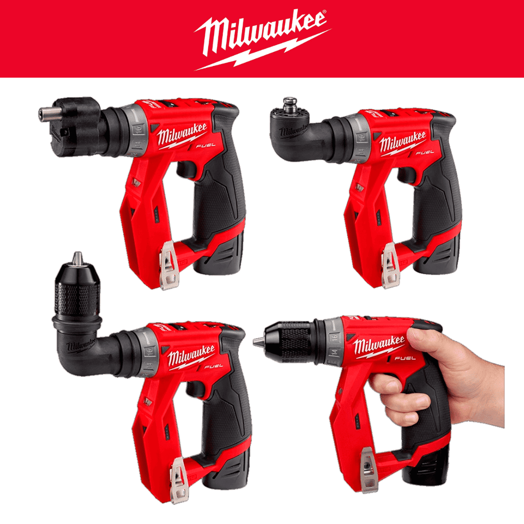 TALADRO/DESTORNILLADOR MULTICABEZAL  5 EN 1 MILWAUKEE 2505-20 - COD:100674