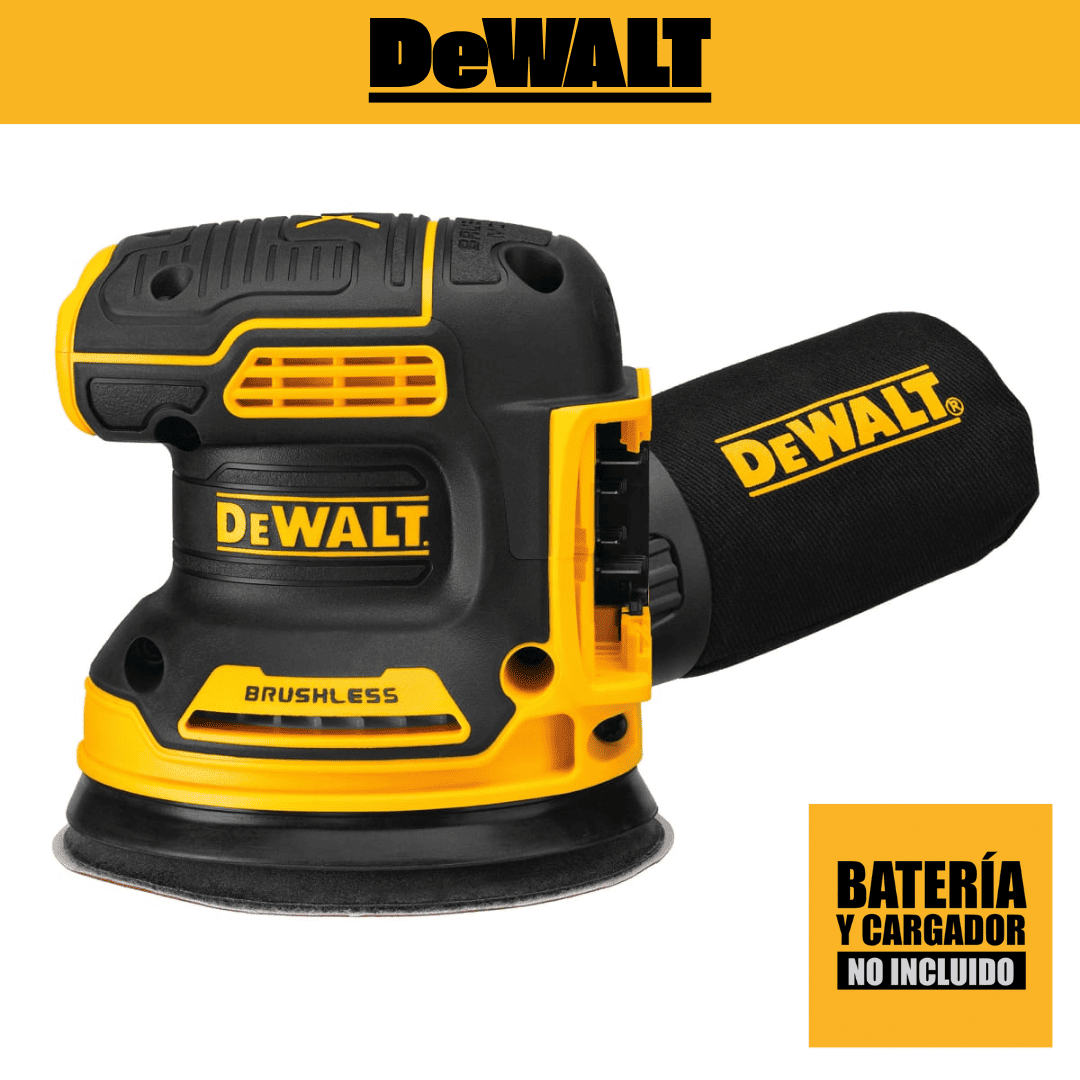 LIJADORA ROTO ORBITAL INALÁMBRICA 5”- DEWALT DCW210B - COD:100729
