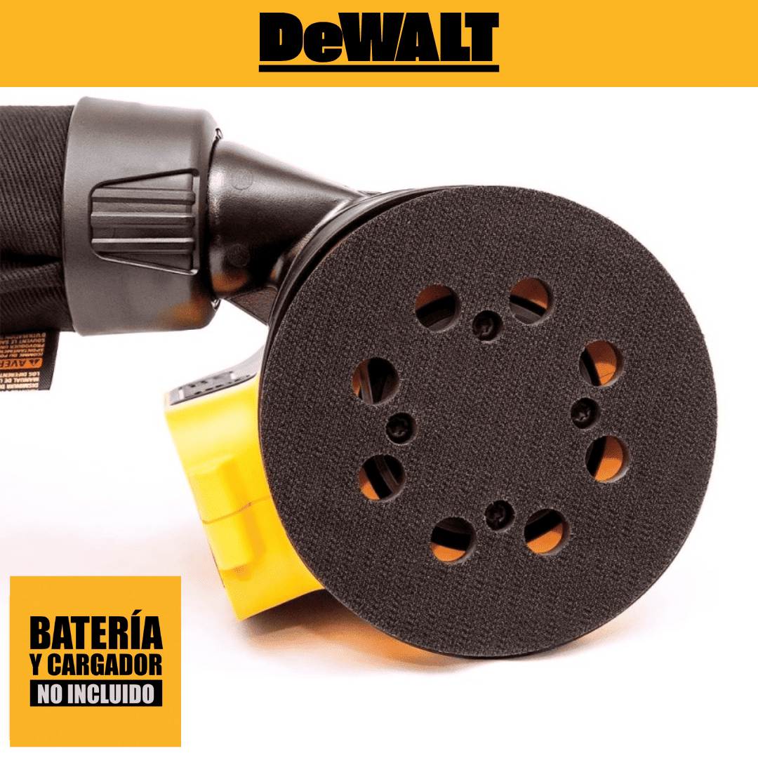 LIJADORA ROTO ORBITAL INALÁMBRICA 5”- DEWALT DCW210B - COD:100729