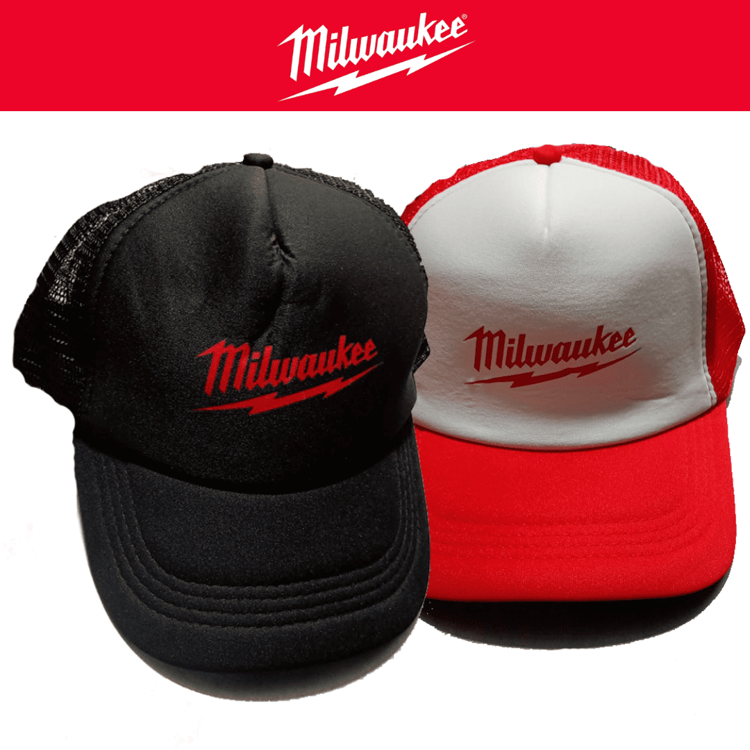 GORRA MILWAUKEE ROJA & NEGRO - COD:100583 - 100584