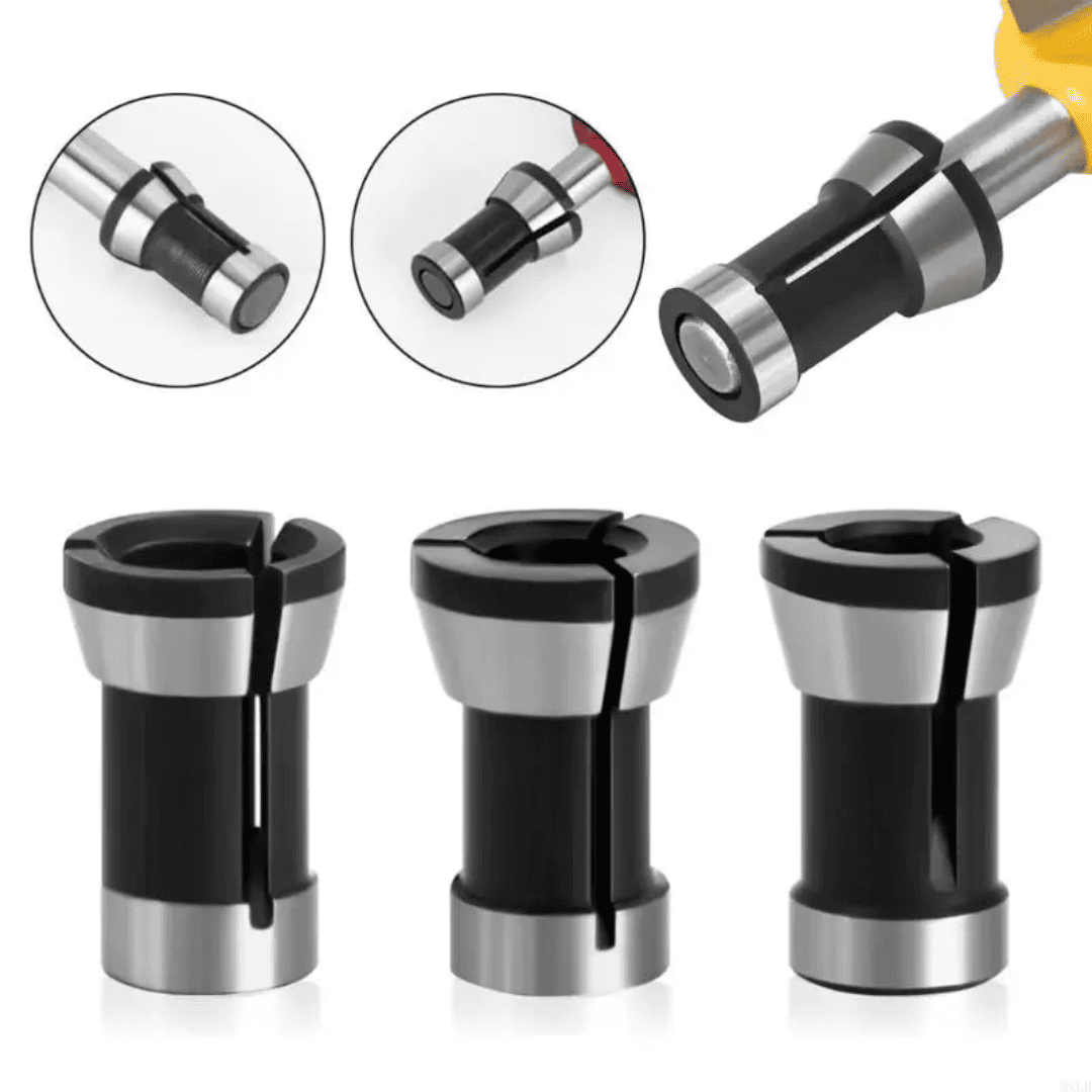SET 3 PROS ADAPTADOR PARA RUTEADORA 6, 1/4 y 8mm - COD:100615