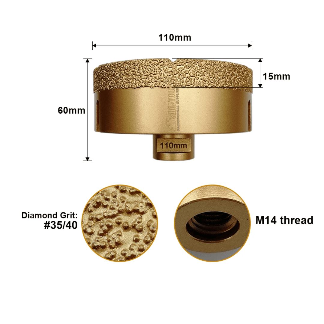 COPA DIAMANTADA ORO 35MM, 55MM & 110MM - (COD:100595 - 100596 - 100597)