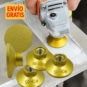 SET 3 CABEZAL PLANA PARA PULIDO - GRAMOS 40/60/100 - M14- COD:100600