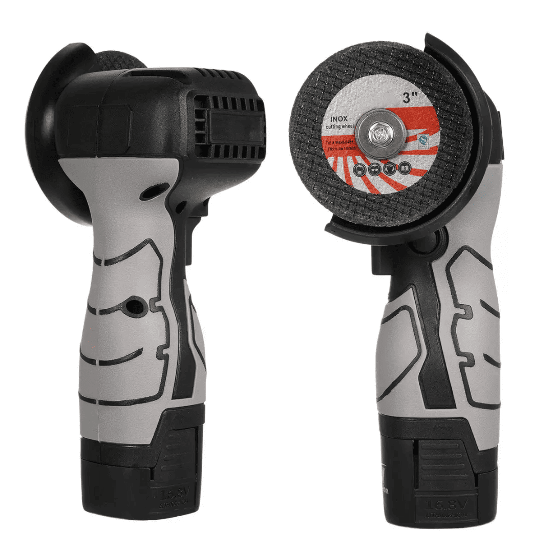 MINI Amoladora 16.8v –  kit Completo Con 2 Baterías y Maleta para transporte - COD:100623
