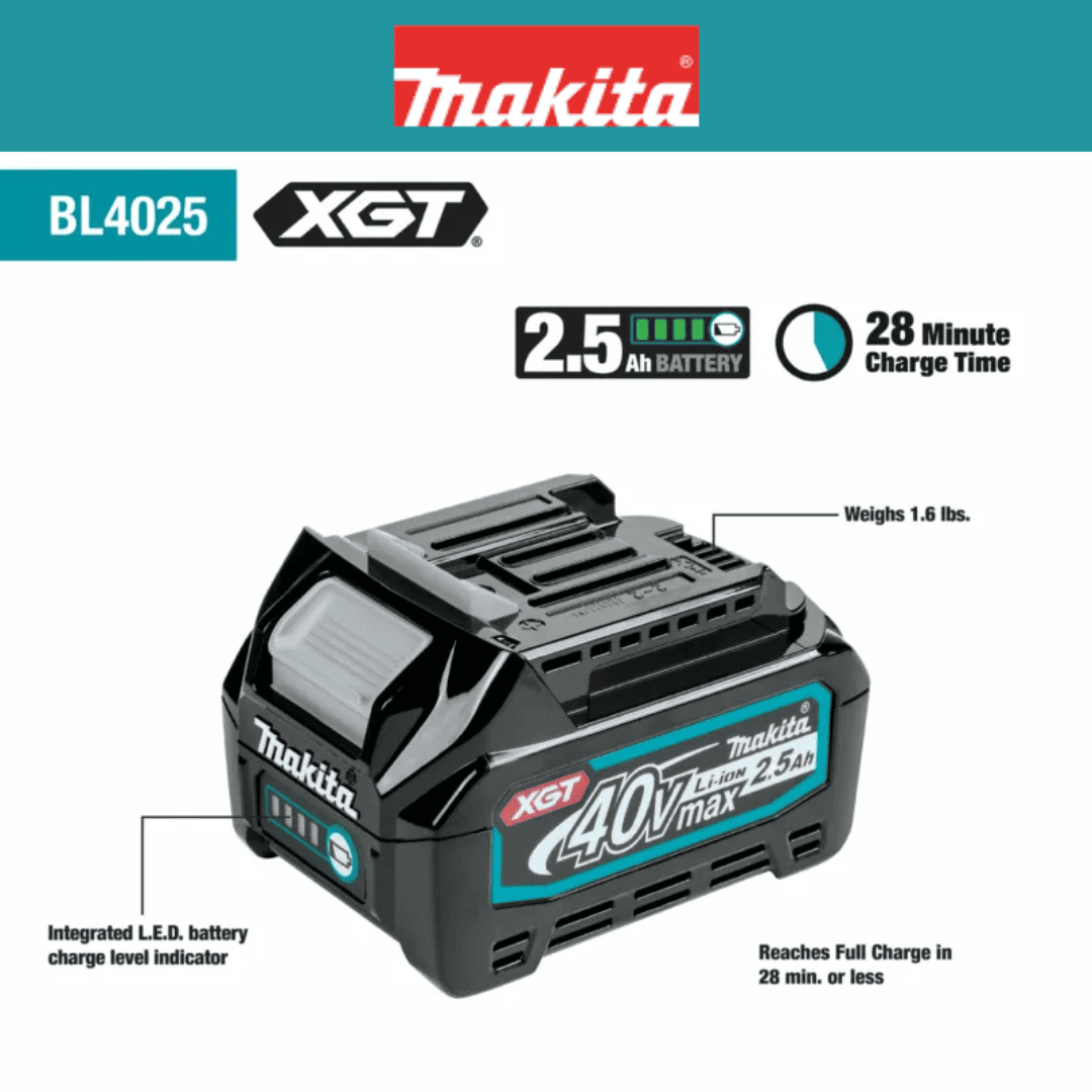 Batería XGT 40V max 2.5Ah - BL4025 632N82-4 - COD:100682