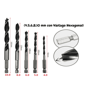 Juego de 5 Brocas para Madera - COD:100489