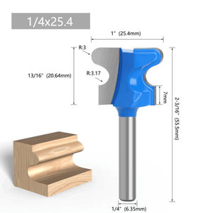 Fresa para Tiradores y Manijas Ocultas Vástago 1/4"- 100507