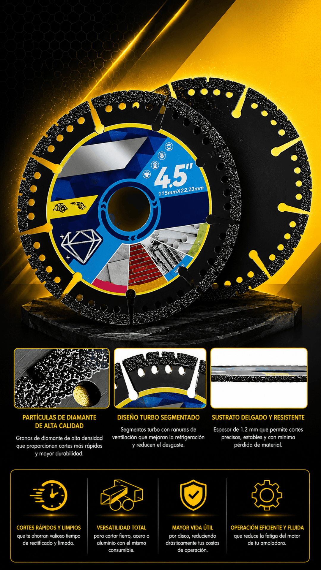 DISCO MULTIMATERIAL PRO 115MM - 101013