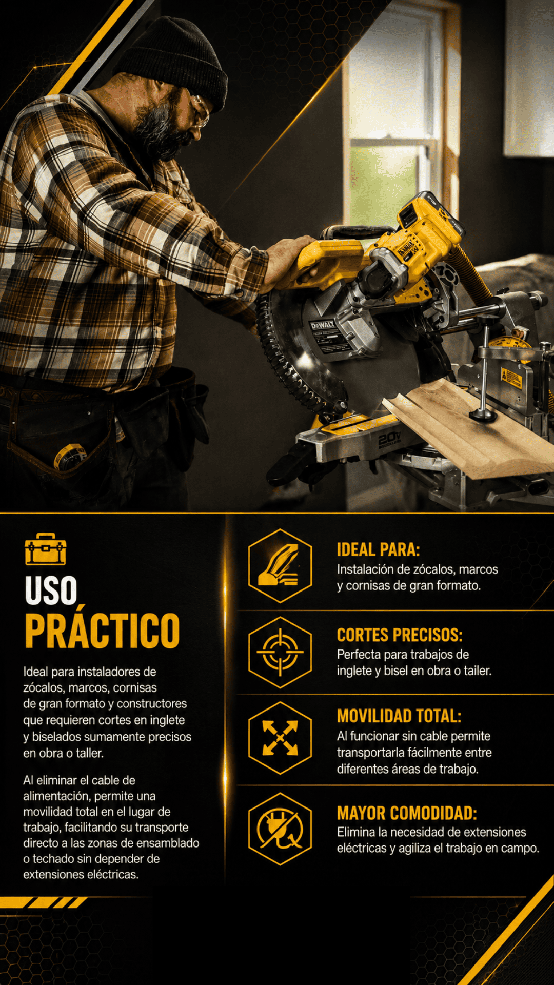 SIERRA INGLETEADORA DE 12" XR DCS785B - COD:100721