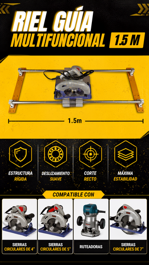 RIEL GUÍA  MULTIFUNCIONAL 1.5 M - COD:101025