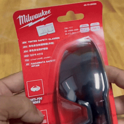 GAFAS DE SEGURIDAD ANTI-RAYAS GRIS - MILWAUKEE  48-73-2105 - COD:100586