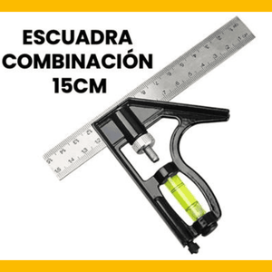 ESCUADRA  COMBINACIÓN 15CM - COD:100207
