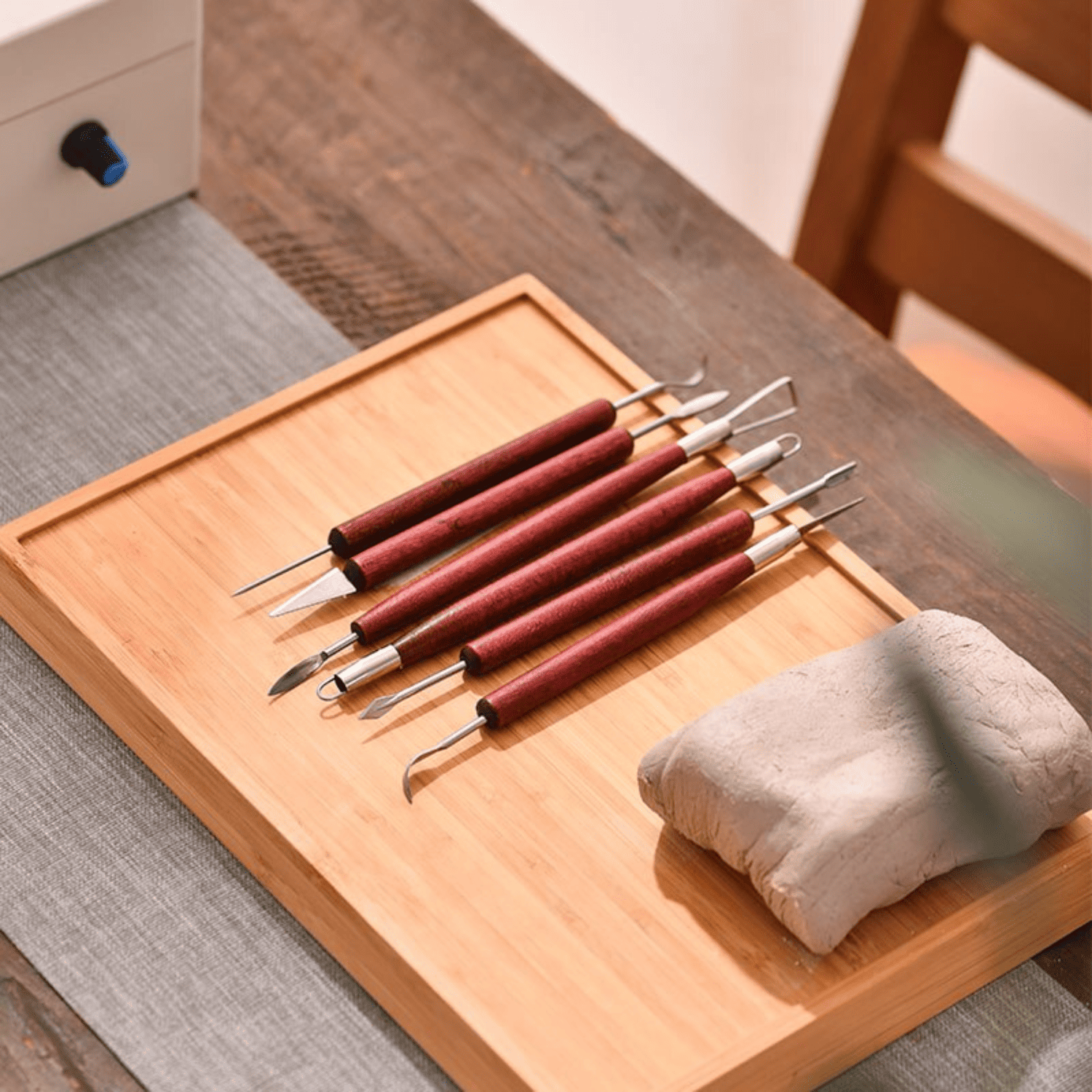 KIT 6 PCS PARA TALLADO DOBLE PUNTA - COD:100006