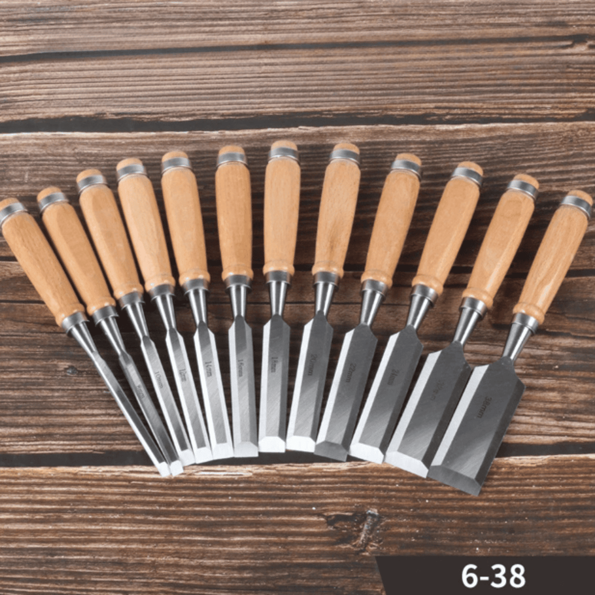 Cincel de Tallado para Madera Set 12Pcs -COD:100125