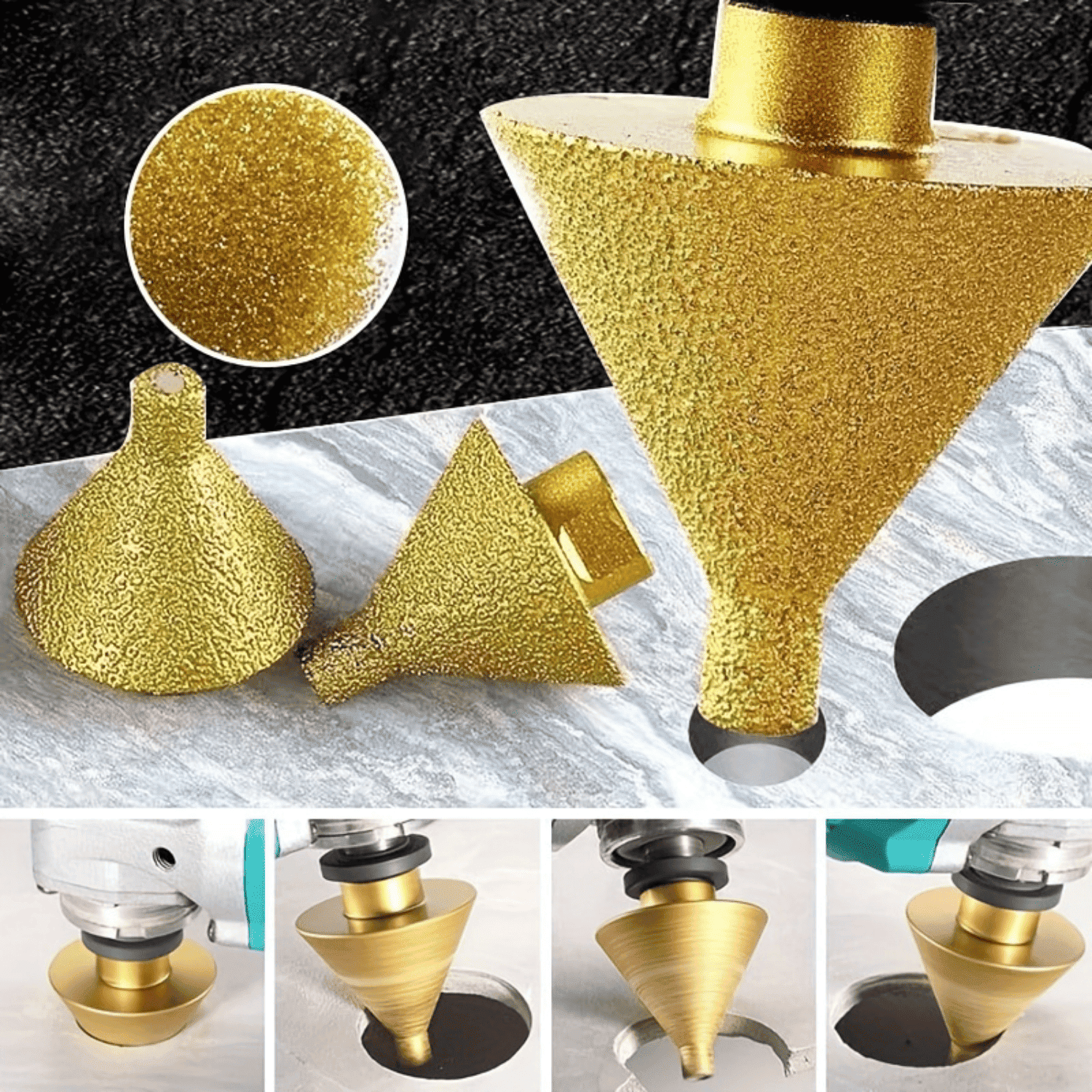 BROCA CÓNICA DIAMANTADA DE 2” – M14 - COD:100083
