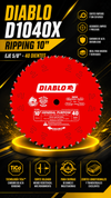 DIABLO D1040X  RIPPING  10" EJE 5/8 - 40 DIENTES - COD:100505