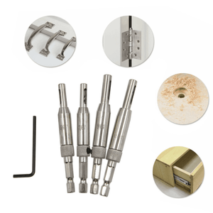 SET 2 & SET 4 BROCAS AUTO-CENTRADORA PARA BISAGRAS - COD:100478 - 100483