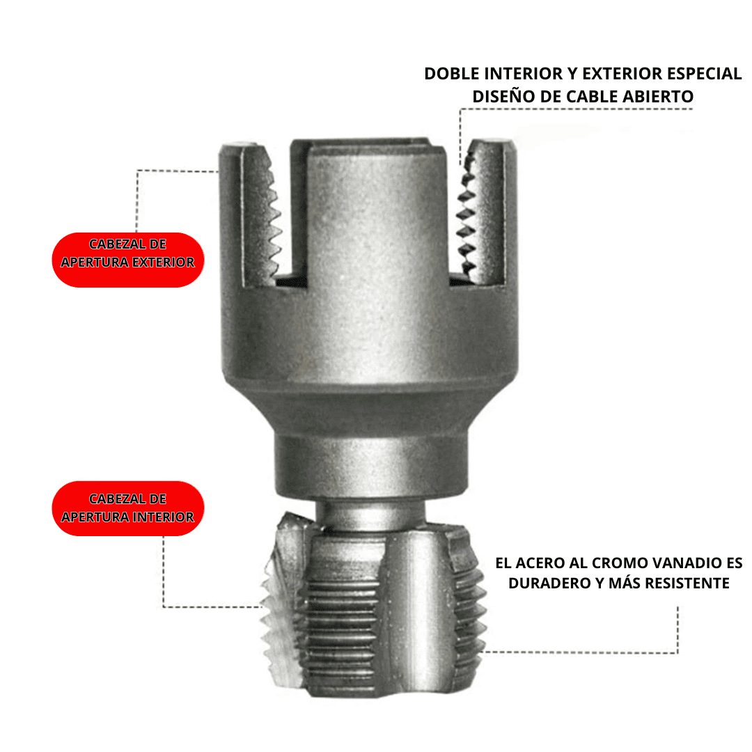 TARRAJA 1/2 & 3/4 PARA TUBO PVC - (COD:100619 - 100620)