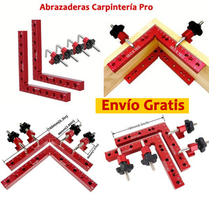 2 ABRAZADERAS ANGULO RECTO 6" ALUMINIO  - COD:100004