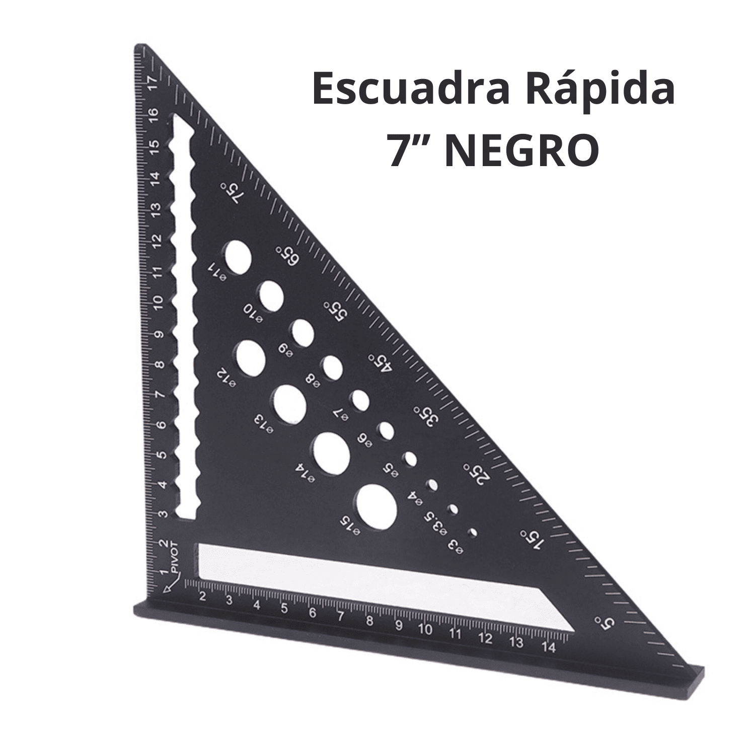 Escuadra Rápida 7’’ con Localizador de Brocas 3-15mm - (COD:100220 - 100221 - 100219)