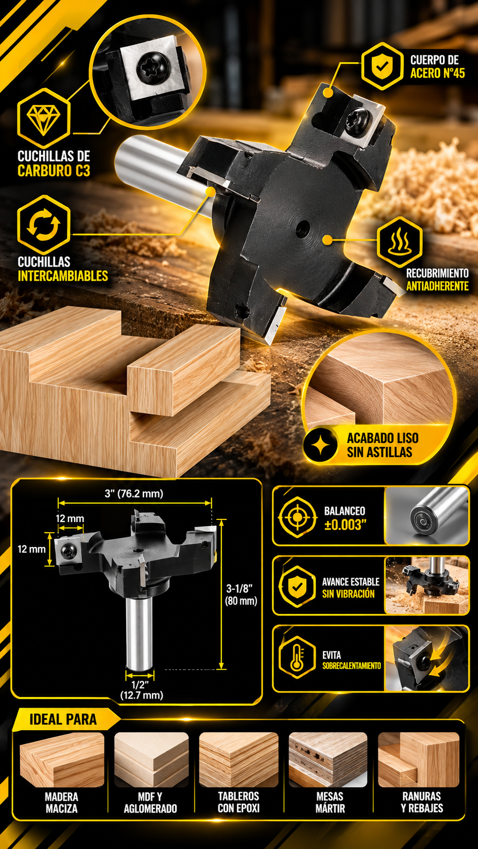 FRESA PARA NIVELAR SUPERFICIES - 101036