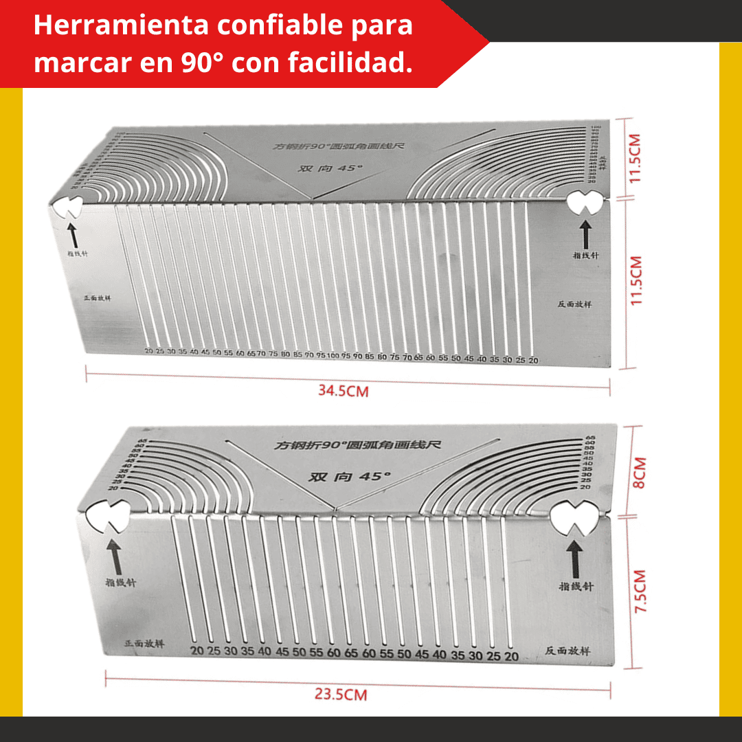 ESCUADRA 3D Modelos “S” y “XL” - COD:100232 - 100233