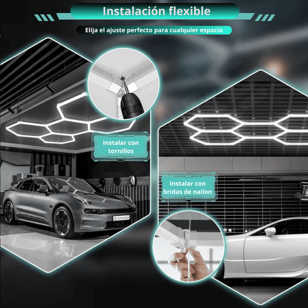 LUZ LED HEXAGONAL DE 24PCS - COD:100608