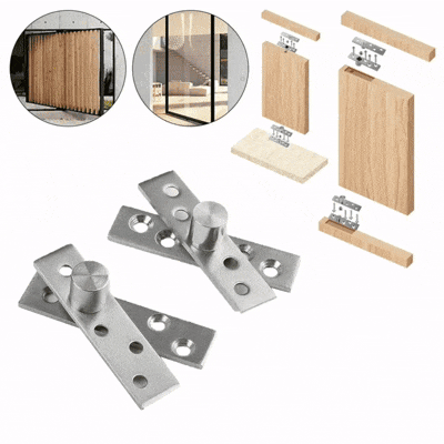 BISAGRA ACERO GIRATORIA CENTRAL & LATERAL DE 360° – COD:100068 - 100069