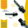 ADAPTADOR ROSCA MACHO M14 A HEXA 3/8 - COD:100038