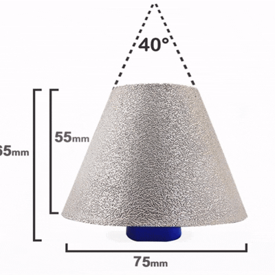 BROCA CÓNICA PRO DIAMANTADA 3” - COD:100085