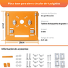 PLACA GUÍA PARA ROUTER &  SIERRA 4’’ - COD:100379