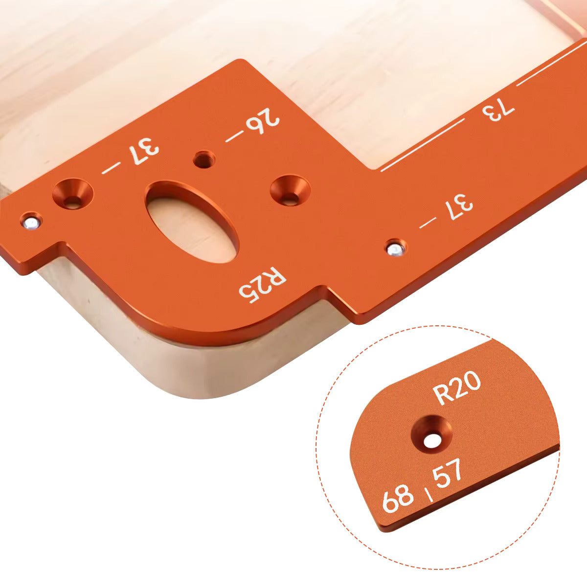Plantilla de Ranura para Manijas Ocultas - En Aluminio - COD:100381