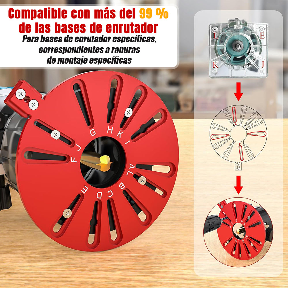 PLANTILLAS GUÍAS PARA ROUTER & FRESADORAS 53CM - COD:100385