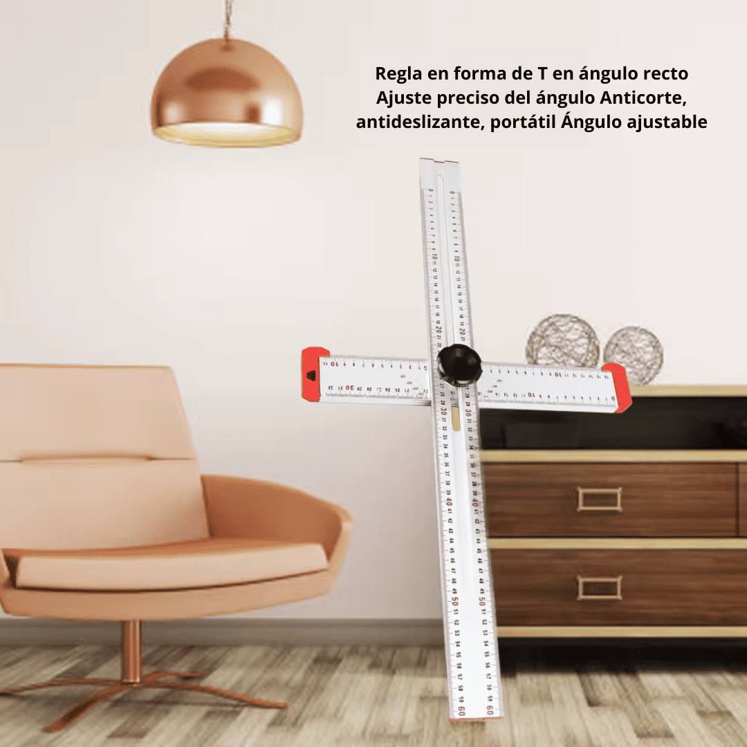 ESCUADRA “T” CON ANGULO REGULABLE 60CM - 100212