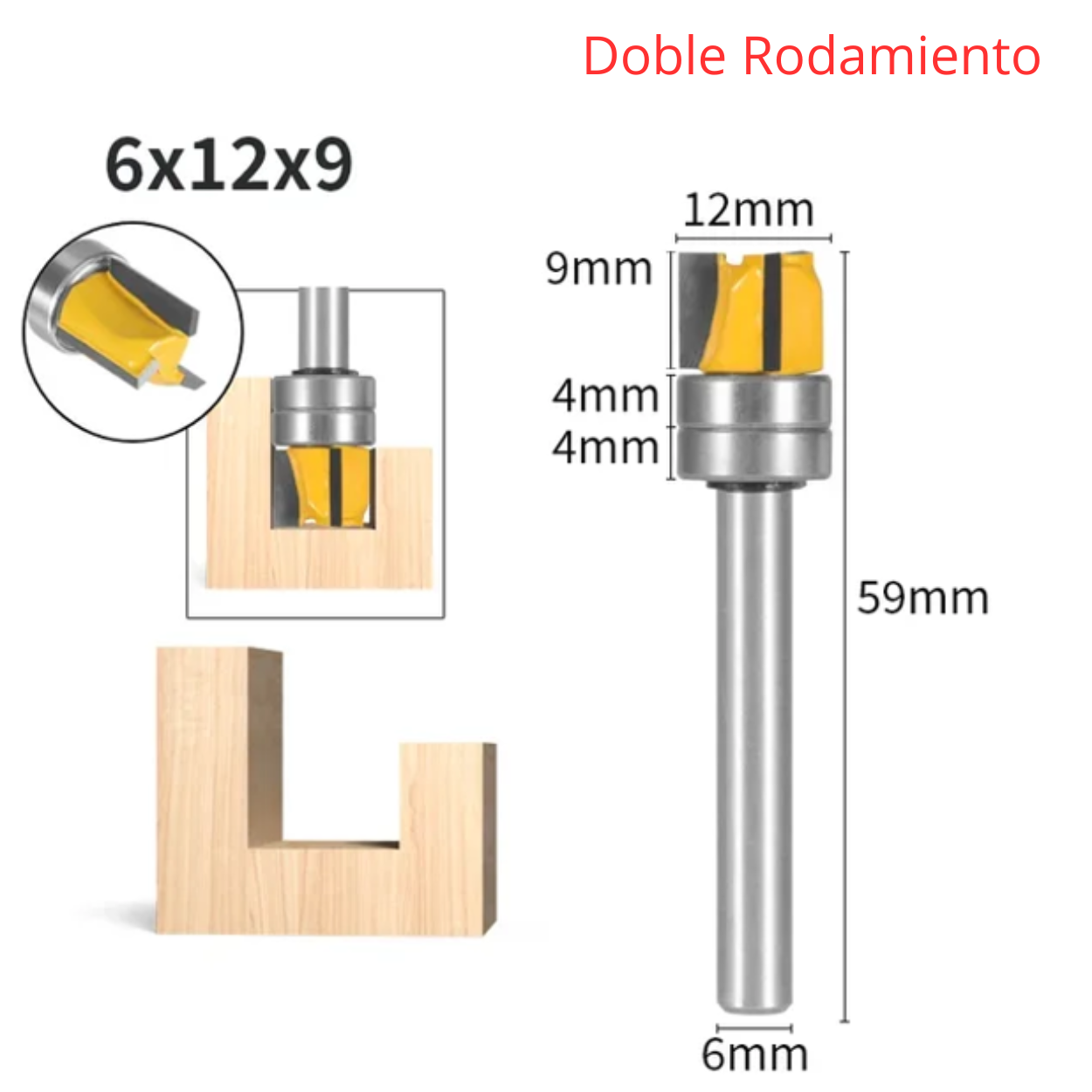 FRESA COPIADORA 9MM & FRESA COPIADORA 20MM - COD:100262 - 100258