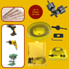 SET 16 SIERRAS DE COPAS PARA MADERA -  Acero al Carbono de 19mm - 127mm - COD:100303