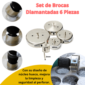 SET 6 COPAS  DIAMANTADAS - COD:100502