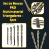 SET 5 BROCAS PRO  MULTIMATERIAL Triangulares - COD:100117