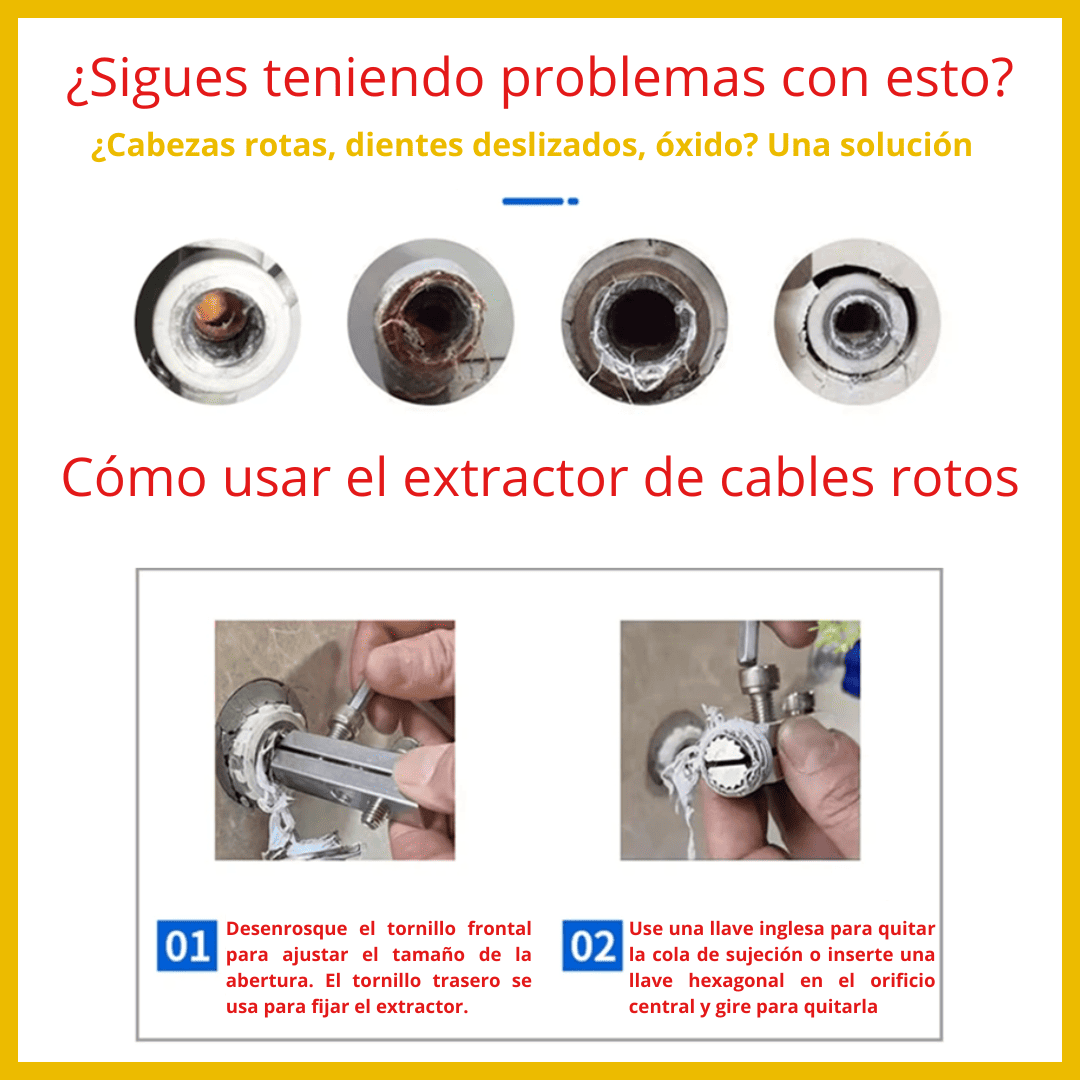 JUEGO EXTRACTOR DE TUBOS ROTOS - COD:100310
