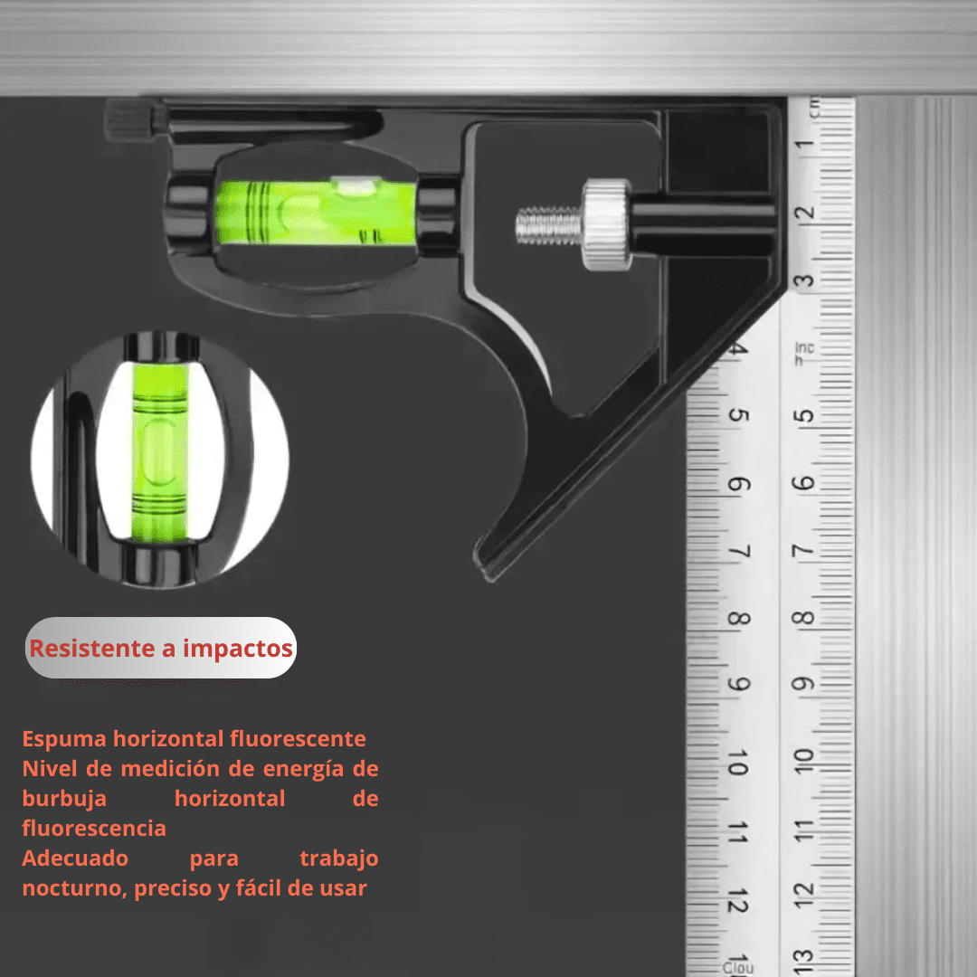 ESCUADRA  COMBINACIÓN 15CM - COD:100207