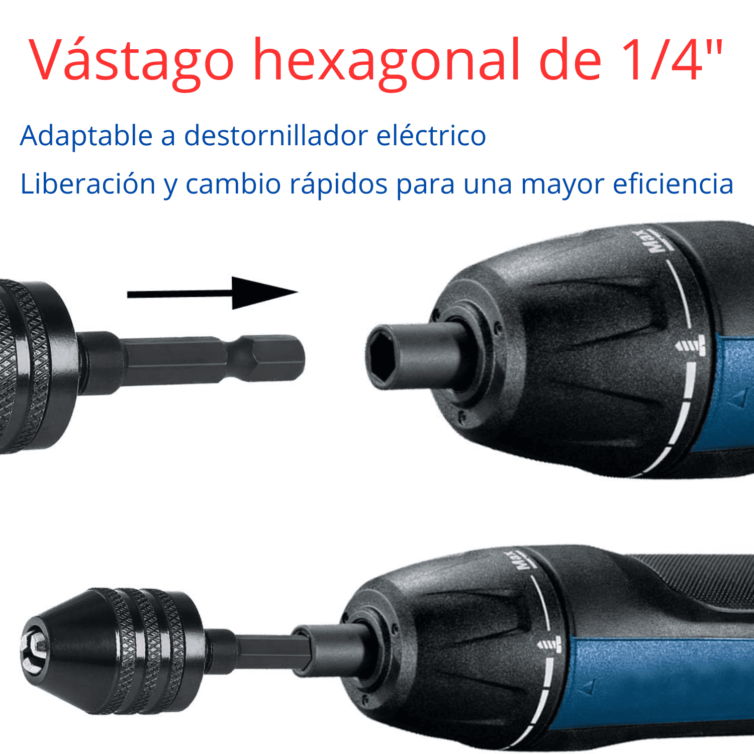 PORTABROCAS DE 0.3-8MM & 0.3-6.5MM CON CAMBIO RÁPIDO - COD:100404 - 100403