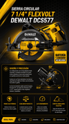 SIERRA CIRCULAR 7 1/4" FLEXVOLT DEWALT DCS577 - COD: