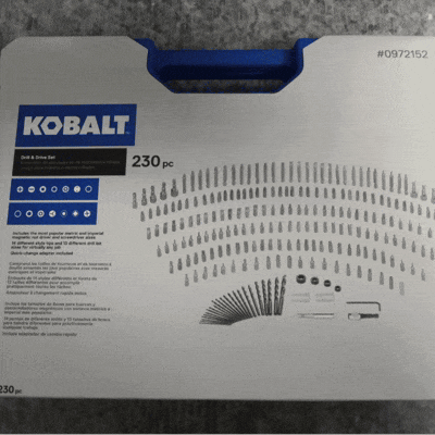 KOBALT JUEGO DE 230 PCS 0972152 - COD:100305
