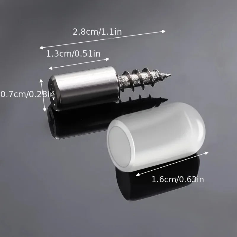 Soporte Metal Tipo Tornillo - Para Estante - (COD:100519 - 100518 - 100517)
